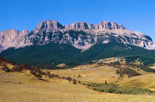The Rocky Mountain Front, backdrop of the Two Medicine country